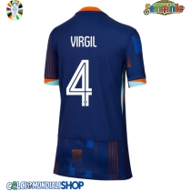 Maglie da calcio Olanda Virgil van Dijk #4 Seconda Maglia Femminile Europei 2024 Manica Corta